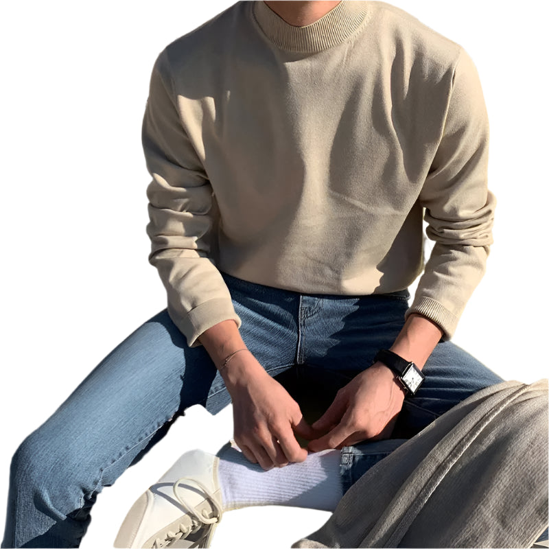 Half Turtleneck Knit Sweater